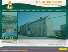 Tablet Screenshot of club-immobilier.be